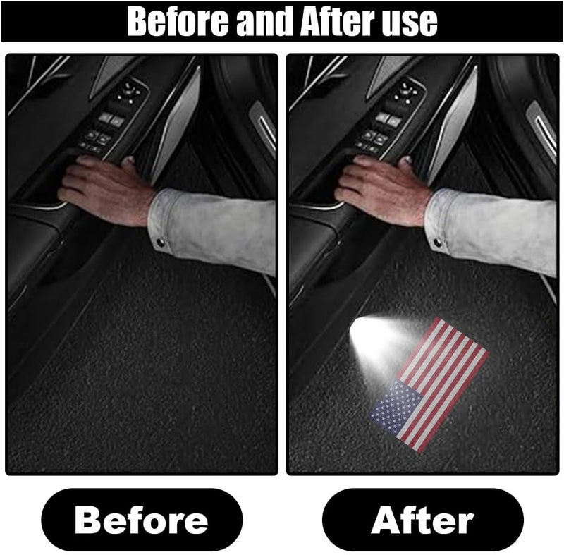 GLSOWEE Car Door Lights Logo Projector, Wireless Car Door Logo Light, LED Welcome Courtesy Light Ghost Shadow Projector Lamp, Holeless Magnet Sensor Light Accessories - Image 4